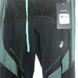 ASICS New Black and Teal Athletic Pants / Leggings